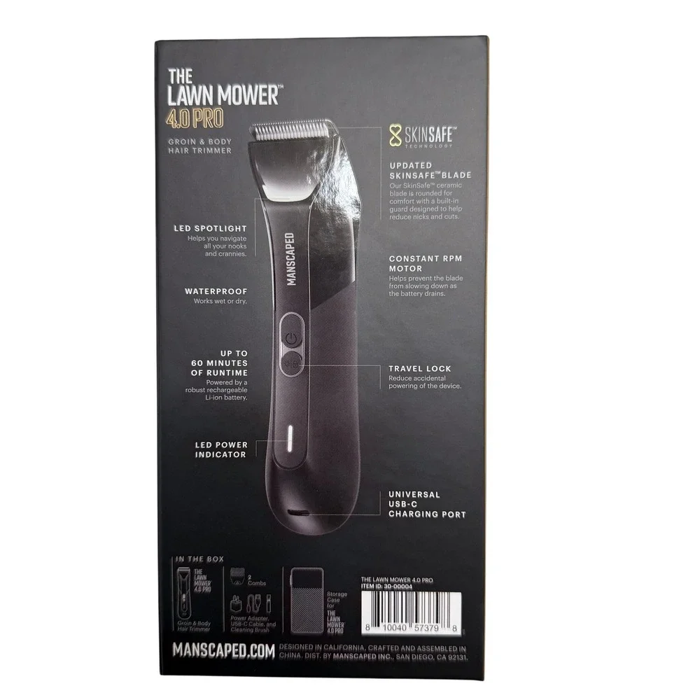 Manscaped Lawn Mower 4.0 Pro Groin & Body Hair Trimmer Waterproof NEW